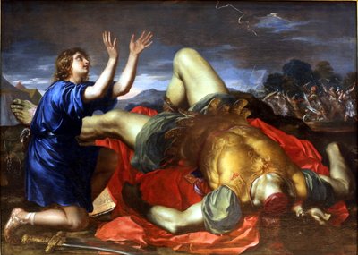 David Thanking God After the Death of Goliath by Unbekannt Unbekannt